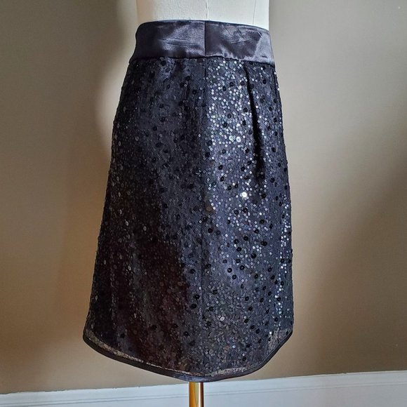Little Black Etcetera Sequin Formal Mini Skirt - Picture 5 of 13